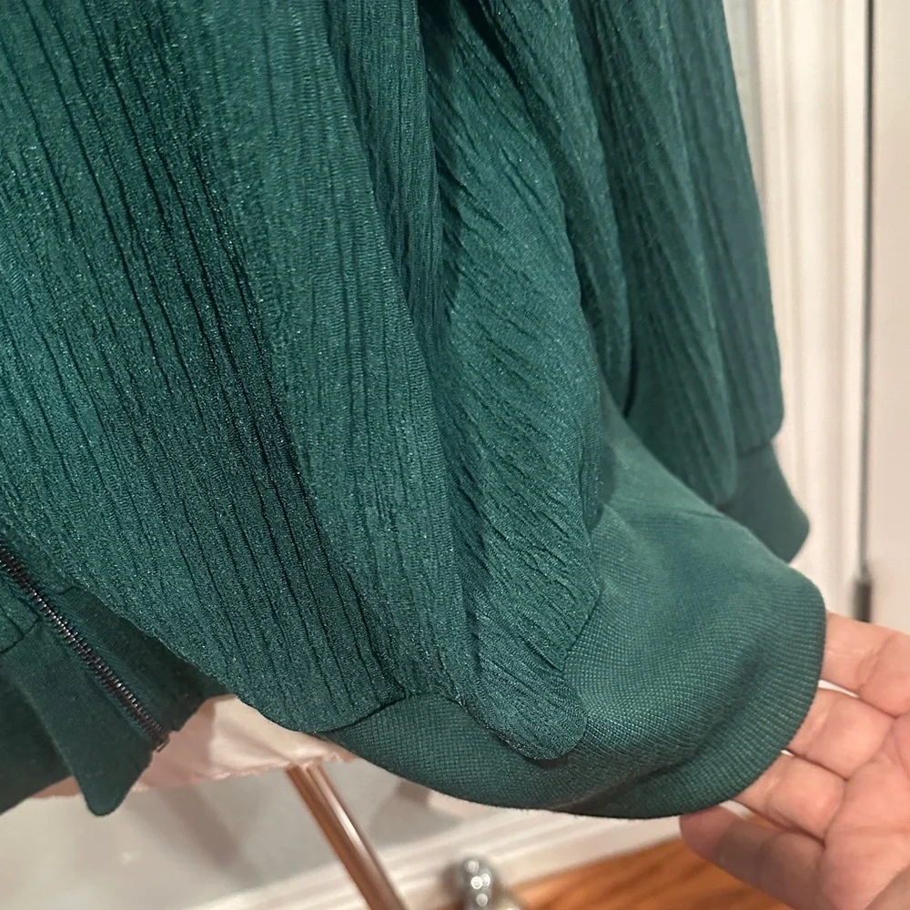 SHEIN Curve Sz 3X Forest Green Ribbed Utility Jacket - Picture 3 of 10